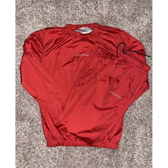 Fighthaus Contender Sauna Suit Red Mens Size Medium‎ Weightloss Full Set - Picture 1 of 5